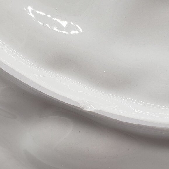 Fitz & Floyd 2000's Plaid Christmas Snowman 9" Canape Plate - Picture 7 of 11